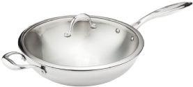 Horwood 32cm Triple Layer Stainless Steel Wok